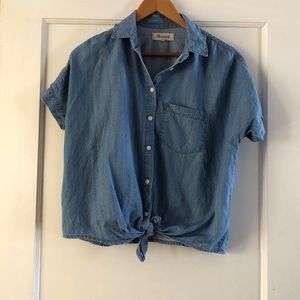Madewell jean blouse